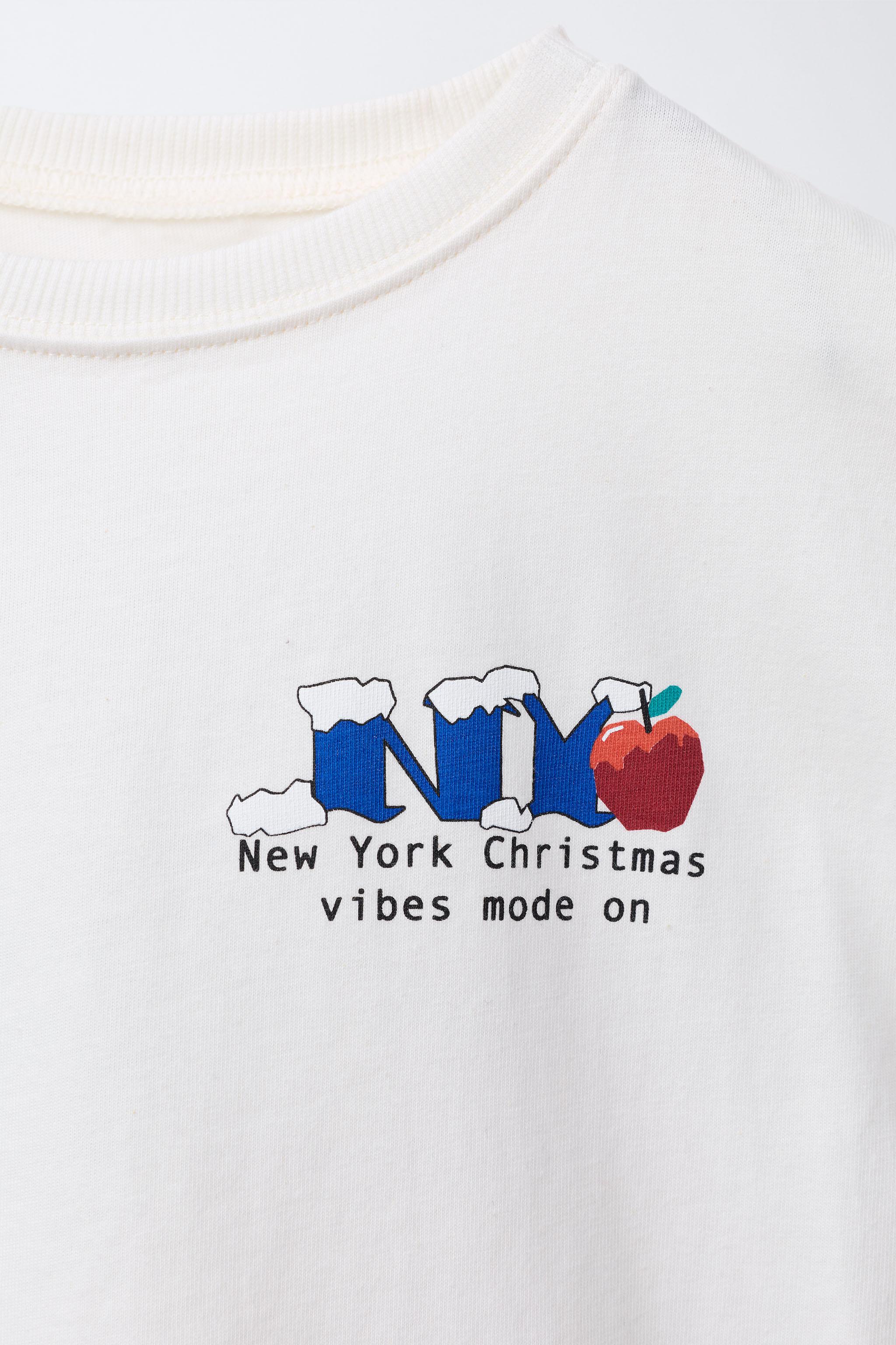NEW YORK CITY TEXT PRINT T-SHIRT